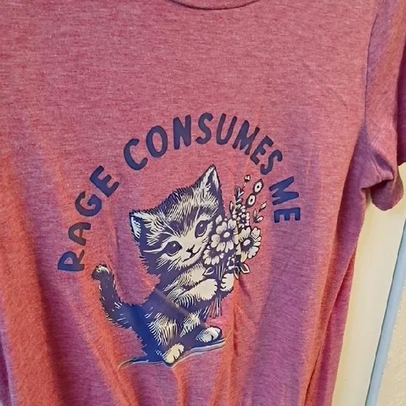 Rage Consumes Me Cat Shirt - Picture 2 of 3